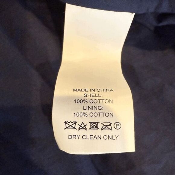 Kate Spade The Rules Skirt Navy Blue Eyelet Faux Wrap Cotton Embroidered size 10 - Picture 9 of 14